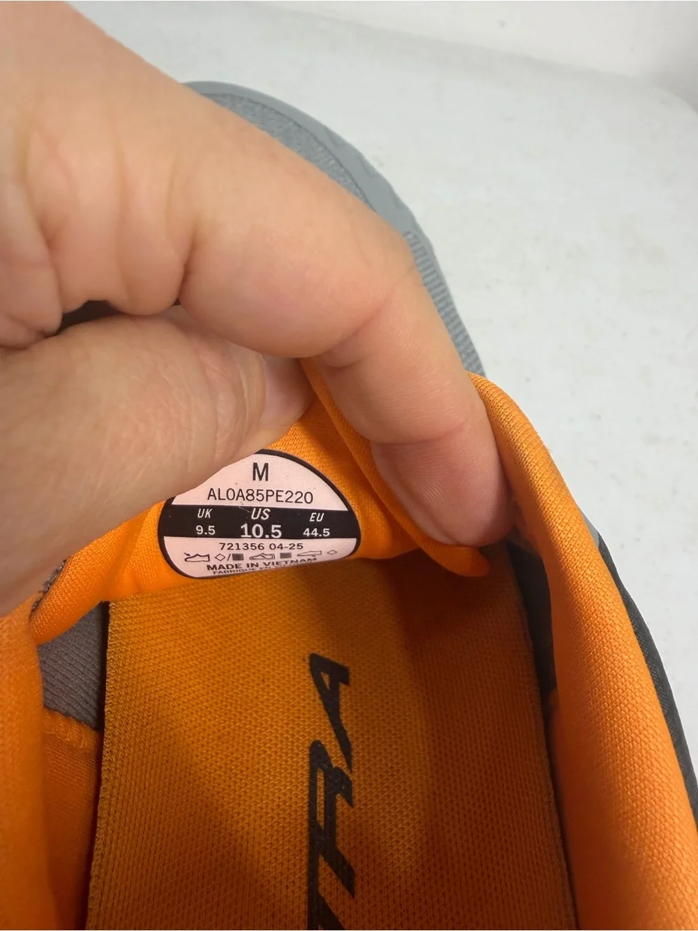 Brand New Altra Timp 5 Trail Gray Orange Trail Running ALOA85PE220 Men’s Sz 10.5